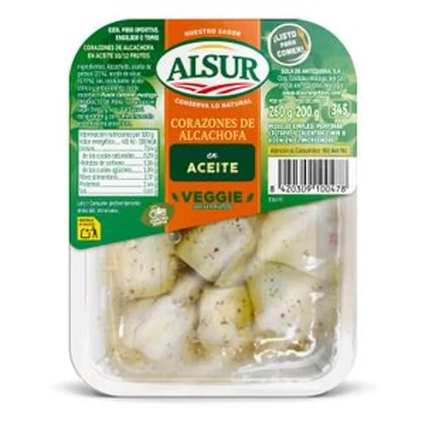 Corazones de Alcachofas en Aceite - 0.2 kg - Imagen del producto en Findit