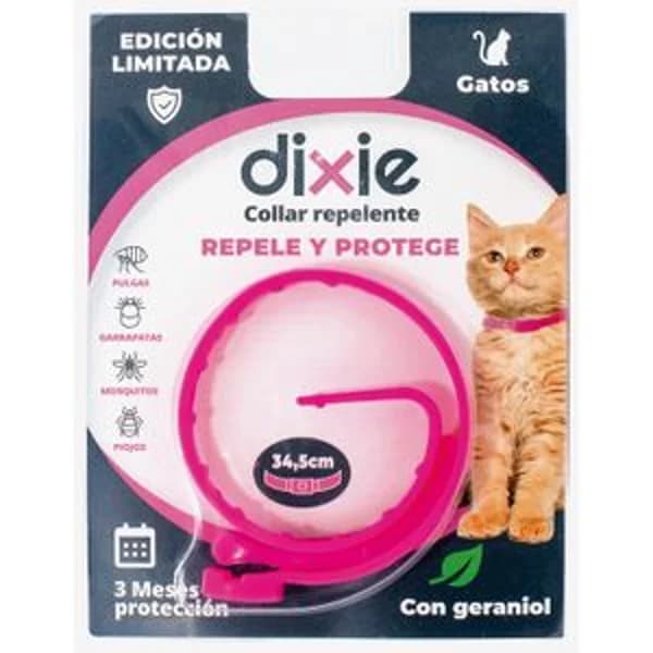 Collar Repelente Rosa para Gatos - 1 ud - Imagen del producto en Findit