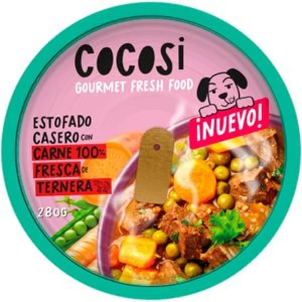 Alimento perros guisado Estofado de ternera - 0.28 kg - Imagen del producto en Findit