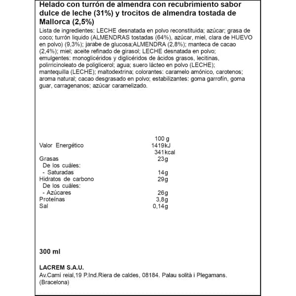 Helado Bombón Turrón 3 x 100ML - 0.3 l - Imagen del producto en Findit