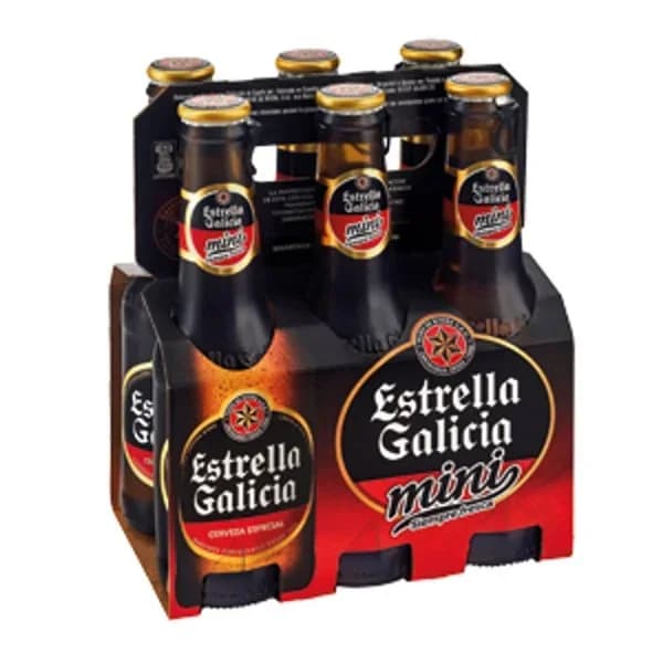 Cerveza Rubia Mini Botellín 6 x 200ML - 1.2 l - Imagen del producto en Findit