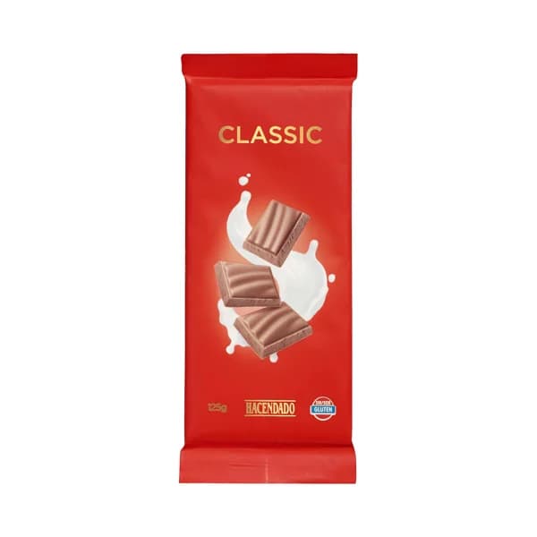 Chocolate con leche classic Hacendado extrafino - 0.12 kg - Imagen del producto en Findit