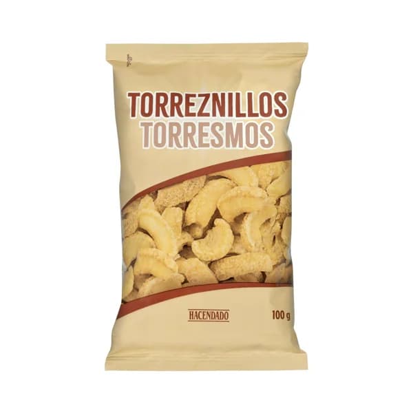 Torreznillos Hacendado cortezas de cerdo fritas ahumadas - 0.1 kg - Imagen del producto en Findit
