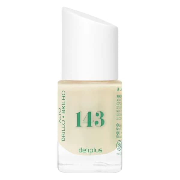 Laca de uñas alto brillo Deliplus 143 amarillo - 1 ud - Imagen del producto en Findit