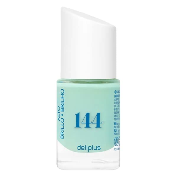 Laca de uñas alto brillo Deliplus 144 verde pastel - 1 ud - Imagen del producto en Findit