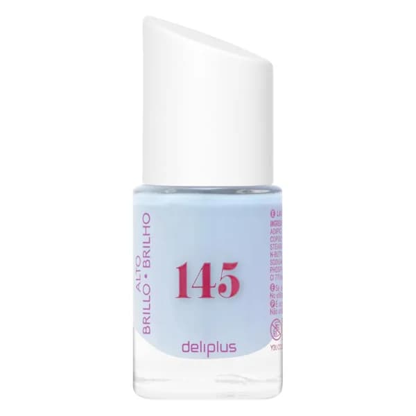 Laca de uñas alto brillo Deliplus 145 azul pastel - 1 ud - Imagen del producto en Findit