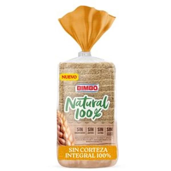 Pan de molde natural sin corteza 100% ing. 450 g - 0.45 kg - Imagen del producto en Findit
