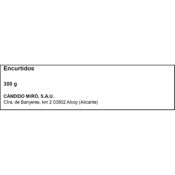 Pepinillo Agridulce 330G - 0.17 kg - Imagen del producto en Findit