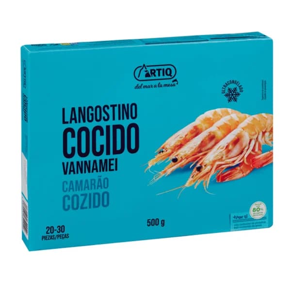 Langostino Cocido Congelado 500G - 0.5 kg - Imagen del producto en Findit