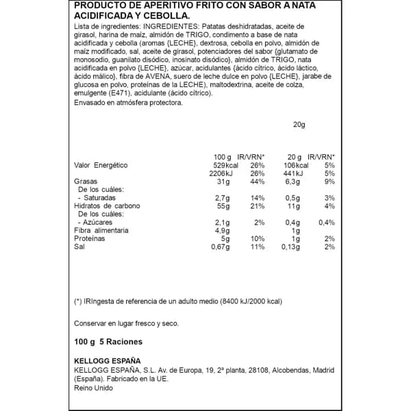 Patatas Fritas Mini S Cr&On 5x20GR - 0.1 kg - Imagen del producto en Findit