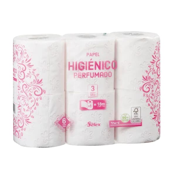 Papel Higiénico Perfumado 3 Capas 6R - 1 ud - Imagen del producto en Findit