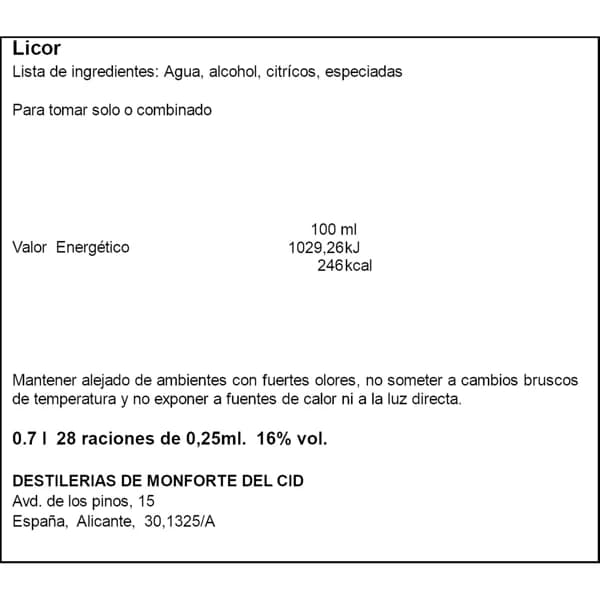 Licor Quemaito 70CL - 0.7 l - Imagen del producto en Findit