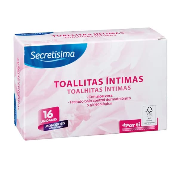 Toallita Húmeda Íntima M onodosis 16UD - 1 ud - Imagen del producto en Findit