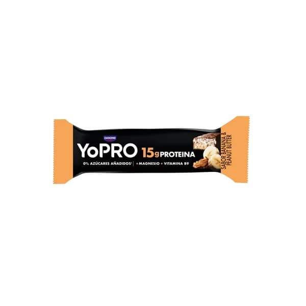 Barrita Cereales Yopro Platano Cacahuete 45G - 0.05 kg - Imagen del producto en Findit