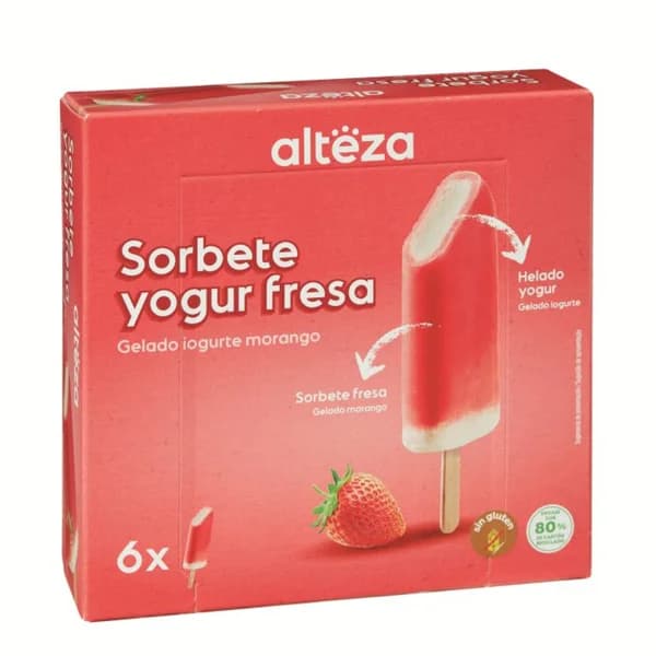 Helado Sabor Yogurt y Fresa 6x48ML - 0.29 l - Imagen del producto en Findit