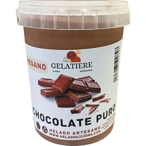 Helado Tarrina Chocolate Vegano - 0.5 l - Imagen del producto en Findit
