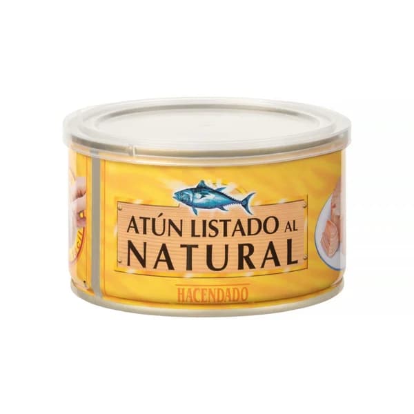 Atún listado al natural Hacendado - 0.27 kg - Imagen del producto en Findit
