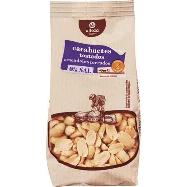 Cacahuete Tostado 0% Sal Añadida - 0.2 kg - Imagen del producto en Findit