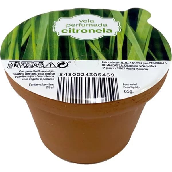 Vela Terracota Citronella - 0.88 ud - Imagen del producto en Findit