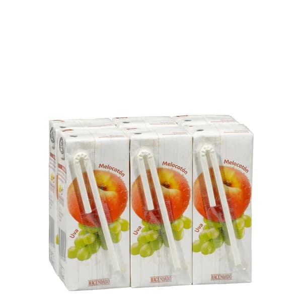 Zumo de melocotón y uva Hacendado - 1.2 l - Imagen del producto en Findit