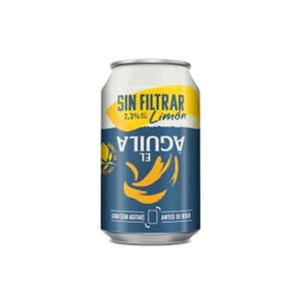 Cerveza sin Filtrar Limón Lata - 0.33 l - Imagen del producto en Findit