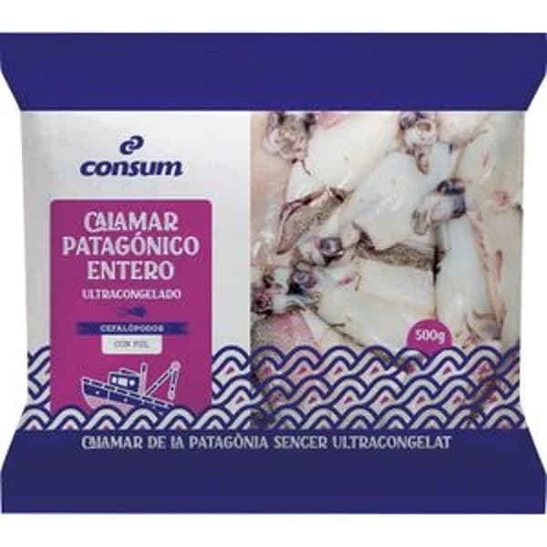 Calamar Patagonico Entero - 0.5 kg - Imagen del producto en Findit