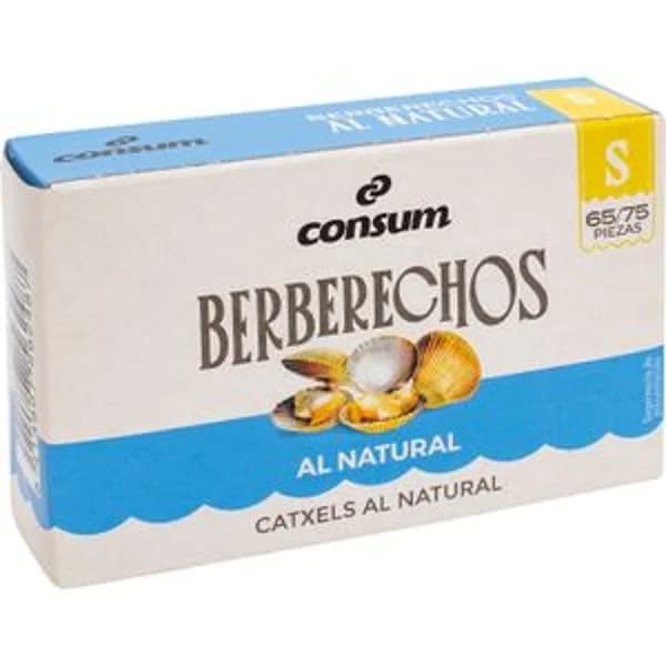 Berberechos al Natural 65/75 Piezas - 0.06 kg - Imagen del producto en Findit