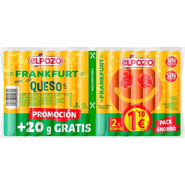 Salchichas Frankfurt Queso P-2 - 0.28 kg - Imagen del producto en Findit