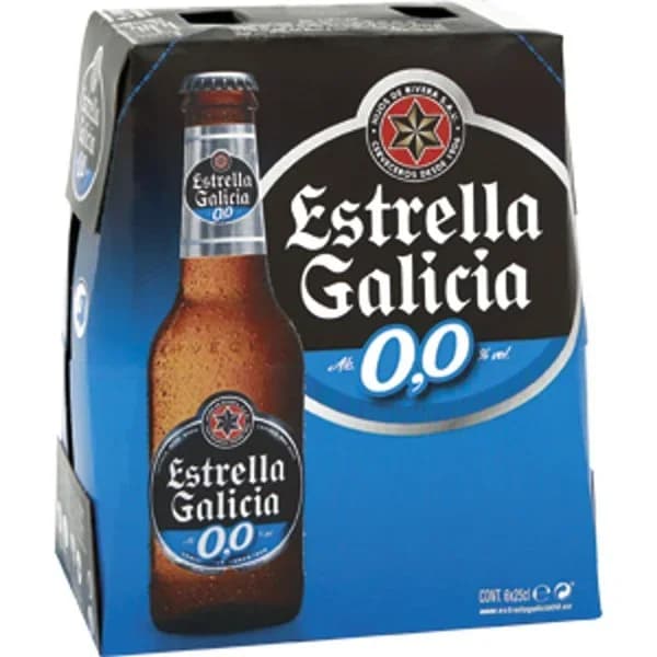 Cerveza Rubia 0,0 Botellín 6 x 250ML - 1.5 l - Imagen del producto en Findit