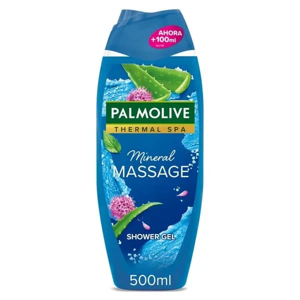 Gel de ducha sal marina y aloe exfoliante Massage Palmolive NB botella 500 ml - 0.5 l - Imagen del producto en Findit