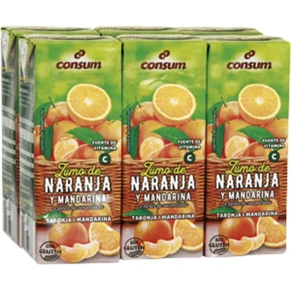 Zumo Naranja-Mandarina Concentrado Pack de 6 - 1.2 l - Imagen del producto en Findit