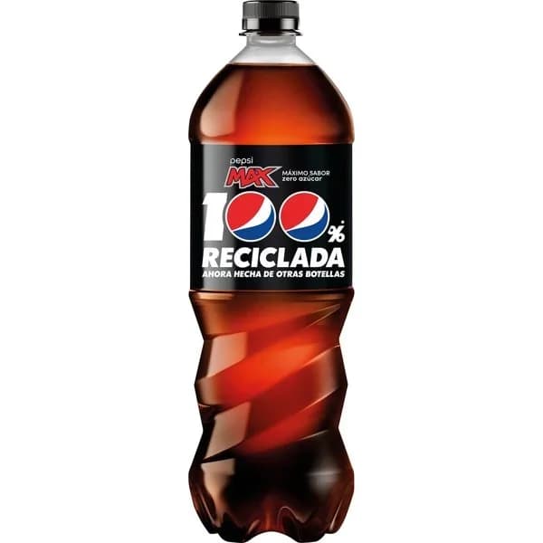 Refresco de cola sin azúcar PEPSI ZERO, botella 1 litro - 1 l - Imagen del producto en Findit