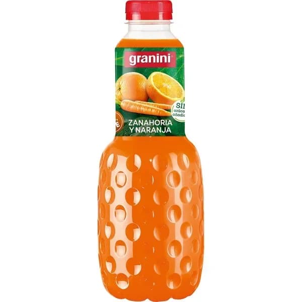 Bebida de fruta zanahoria y naranja Granini sin azúcares añadidos botella 1 l. - 1 l - Imagen del producto en Findit