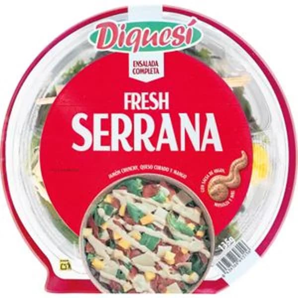 Ensalada Serrana De Jamón Crujiente - 0.13 kg - Imagen del producto en Findit