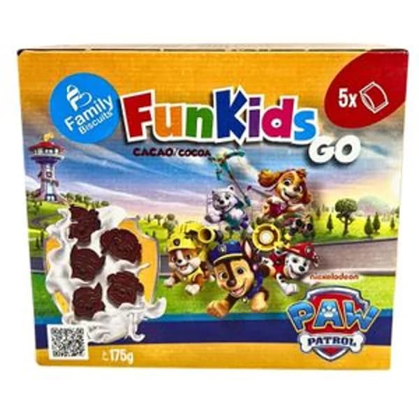 Galleta Funkids Go Cacao Patrulla Canina - 0.13 kg - Imagen del producto en Findit