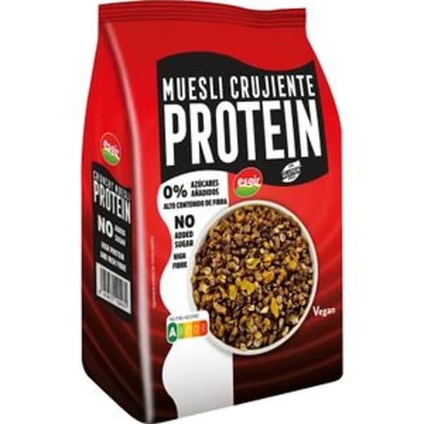 Muesli Crujiente Protein 0% Azúcares Añadidos - 0.3 kg - Imagen del producto en Findit