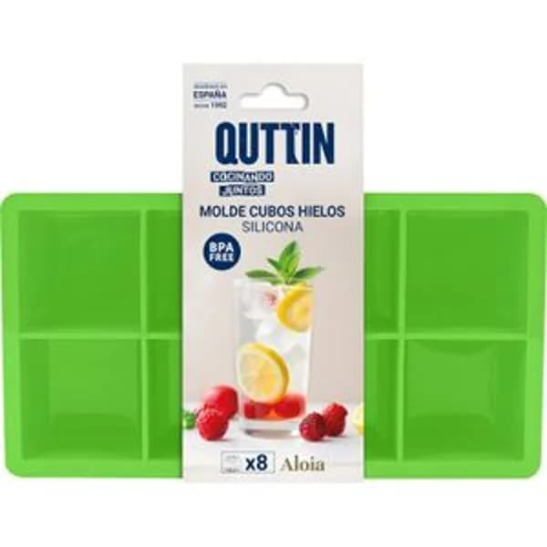 Molde 8 Cubos de hielo Silicona,Aloia - 1 ud - Imagen del producto en Findit