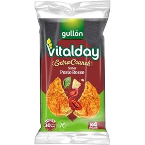 Tortitas Vitalday Extracrunch Pesto Rosso - 0.09 kg - Imagen del producto en Findit