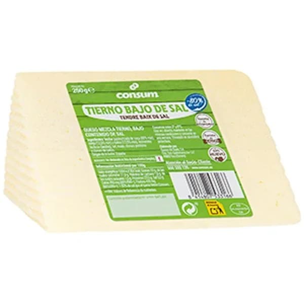 Queso Tierno Bajo en Sal Leche Pasteurizada - 1 ud - Imagen del producto en Findit