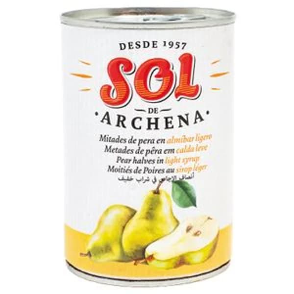 Medias Peras en Almibar Ligero Lata - 0.24 kg - Imagen del producto en Findit