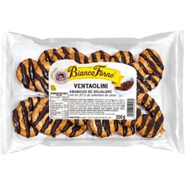 Palmeritas con Cobertura al Cacao - 0.2 kg - Imagen del producto en Findit
