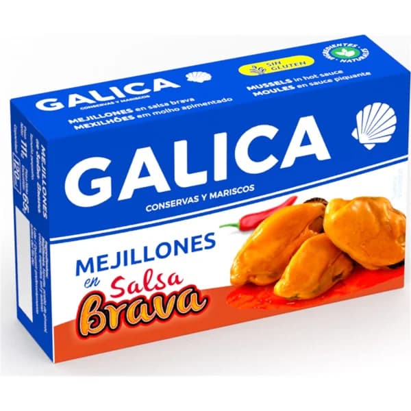 Mejillones Gallegos en Salsa Brava - 0.07 kg - Imagen del producto en Findit