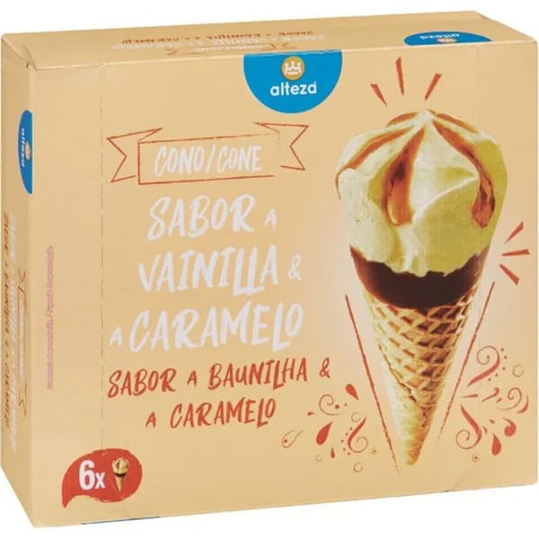 Helado Cono Vainilla Caram.P-6 - 0.72 l - Imagen del producto en Findit