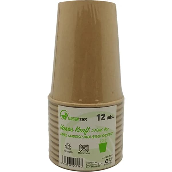 Vaso Mediano 240Ml Apto Para Bebidas Calientes - 11.75 ud - Imagen del producto en Findit
