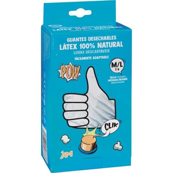 Guante Látex Talla M/L - 50 ud - Imagen del producto en Findit