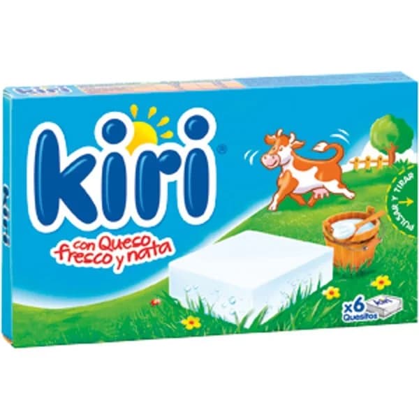 Queso natural con nata KIRI, 6 porciones, caja 108 g - 0.09 ud - Imagen del producto en Findit