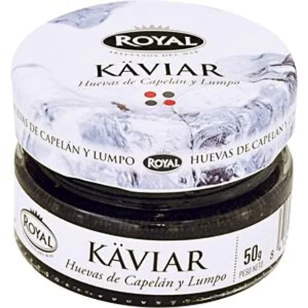 Huevas de capelán Royal frasco 50 g - 0.05 ud - Imagen del producto en Findit
