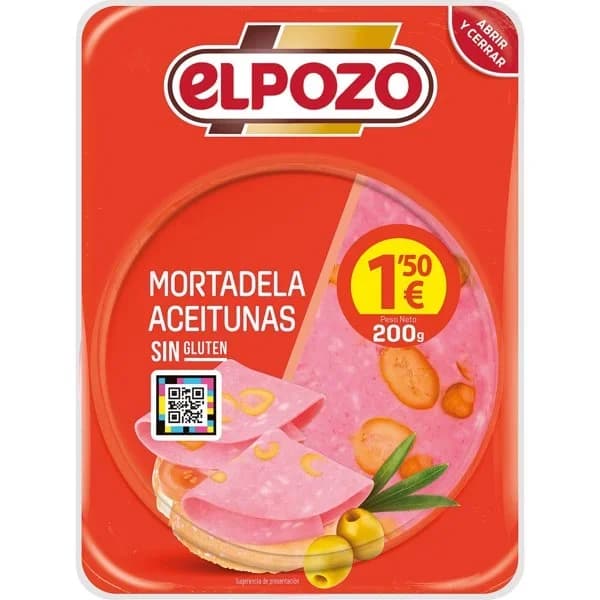 Mortadela con Aceitunas Loncha 270G - 0.27 kg - Imagen del producto en Findit