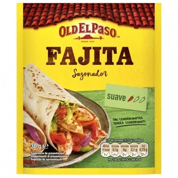 Sazonador fajitas 30 g - 0.03 kg - Imagen del producto en Findit