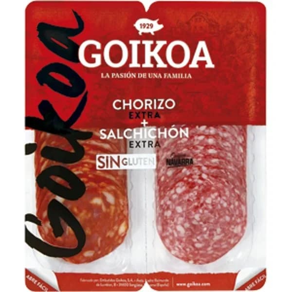 Chorizo y Salchichón Extra - 0.18 kg - Imagen del producto en Findit